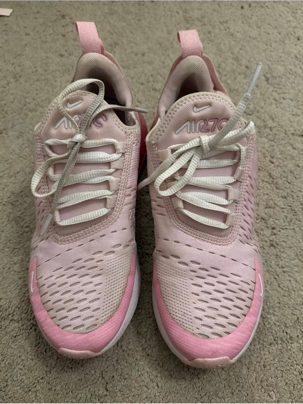 Nike Kids' pink Air Max 270 Running Shoes sneakers Sz 6 youth